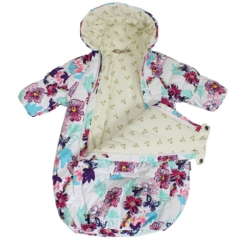 Спальний мішок Huppa Zippy, р.56, білий з рожевим (32130020-81120) - Pampik - 2