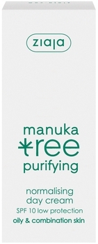 Денний крем для обличчя Ziaja Листя мануки, 50 мл - Pampik