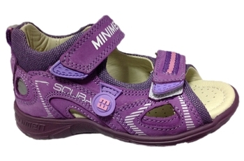 Сандалии Minimen 79Fiolet, кожа, р.25, фиолетовый (624038111) - Pampik