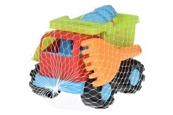 Набір для гри з піском Same Toy Вантажівка, червоний (988Ut-1) - Pampik - 5