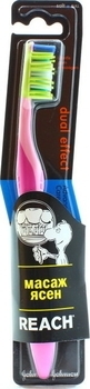 Зубная щетка Reach Dual Effect средняя, розовый - Pampik