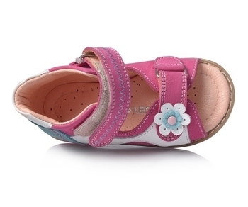 Сандалии Theo Leo, нубук, р.18, розовый (139_18) - Pampik - 4