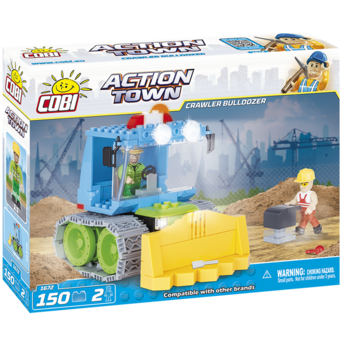 

Конструктор Cobi Action Town Гусеничный бульдозер, 150 деталей (COBI-1672)