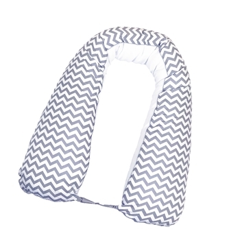 Подушка для беременных Jolly Mummy Gray Zigzag, серый с белым (PD001) - Pampik
