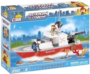 

Конструктор Cobi Action Town Спасательный катер, 250 деталей (COBI-1464