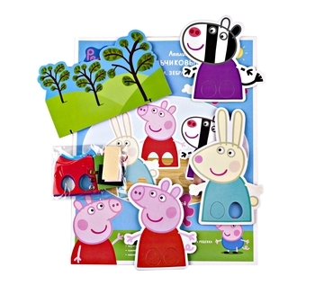 Аппликация Peppa Pig Пальчиковый театр Пеппа, Зои, Ребекка (119230) - Pampik - 2