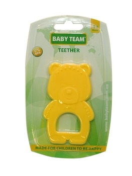 Прорізувач Baby Team Мишка, жовтий (4000) - Pampik - 2