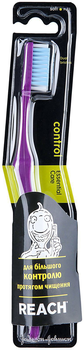 Зубна щітка Reach Control жорстка, фіолетовий - Pampik