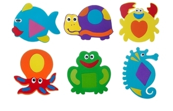 Аквапазли KinderenOK Bath'n Puzzles для гри у ванній - Pampik