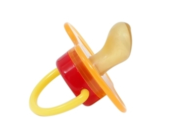 Пустушка латексна ортодонтична Baby Team, помаранчевий (3200) - Pampik - 2