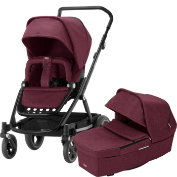 

Универсальная коляска 2 в 1 Britax Go Nex2 Wine Red Melange, бордовый (2000029407)