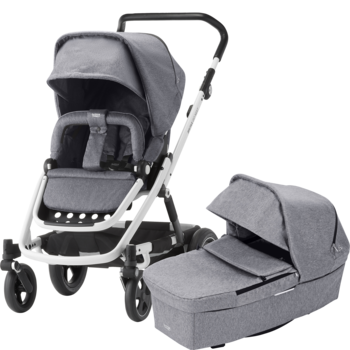 

Универсальная коляска 2 в 1 Britax Go Nex2 Grey Melange/White, светло-серый (2000029409