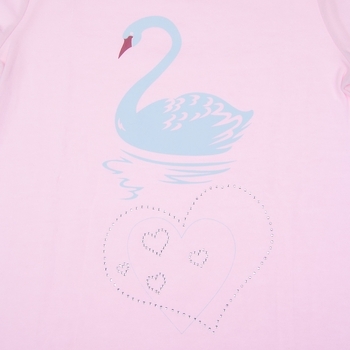 Піжама Baykar Лебідь, р.110-116, світло-рожевий (9043) - Pampik - 4