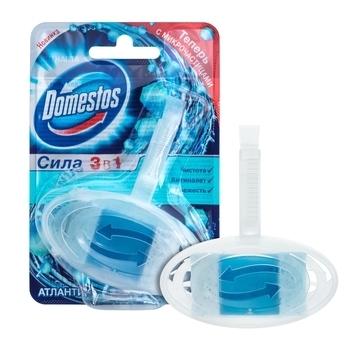 Туалетний блок для унітаза Domestos Атлантик, 40 г - Pampik - 4