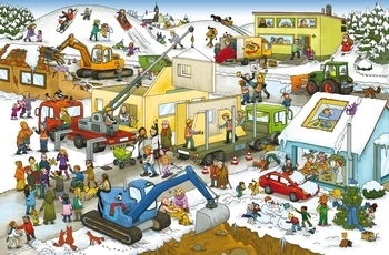 Міні Авто Віммельбух. На будівництві - Ізабель Гентген - Pampik - 3