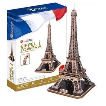 3D Пазл CubicFun Эйфелева башня, 82 элемента (MC01091) - Pampik