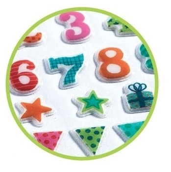 Набір наклейок Djeco День народження, м'які (DJ09773) - Pampik - 2