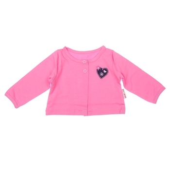 Комплект для дівчинки Фламінго, стрейч-кулір, р.68, рожевий з сірим (131-420) - Pampik - 2