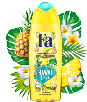 Гель для душа Fa Ритмы островов Hawaii Love аромат ананаса и цветов франжипани, 250 мл - Pampik - 3