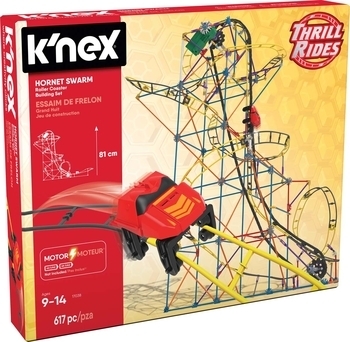 Конструктор K'Nex Американські гірки Гніздо шершня, 617 деталей (17038) - Pampik