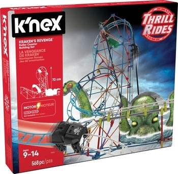 Конструктор K'Nex Американські гірки Помста Кракена, 568 деталей (17616) - Pampik