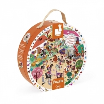 Пазлы Janod Лошадки, 208 элементов (J02796) - Pampik