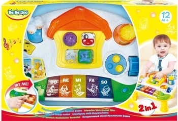 Музыкальный развивающий столик BeBeLino Ферма (58033) - Pampik - 3