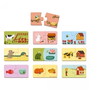 Пазлы Janod Домино, 20 элементов (J02708) - Pampik - 2