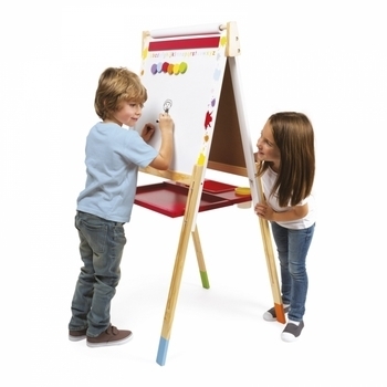 Дошка-мольберт для малювання Janod двостороння (J09611) - Pampik - 4