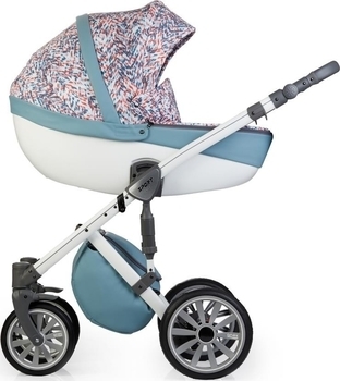 Універсальна коляска 2 в 1 Anex Sport, білий з блакитним (19637) - Pampik - 2
