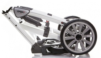 Універсальна коляска 2 в 1 Anex Sport, білий з блакитним (19637) - Pampik - 7