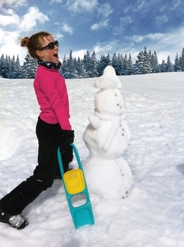 Лопатка Quut Scoppi с ситом для песка и снега, зеленый с желтым (170204) - Pampik - 2