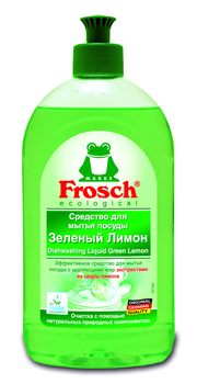 Засіб для миття посуду Frosch Зелений лимон, 500 мл - Pampik