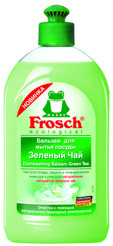 Бальзам для миття посуду Frosch Зелений чай, 500 мл - Pampik