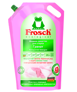 Рідкий засіб для прання Frosch Гранат, 2 л - Pampik