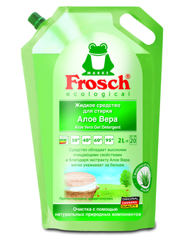 Рідкий засіб для прання Frosch Алое Вера, 2 л - Pampik