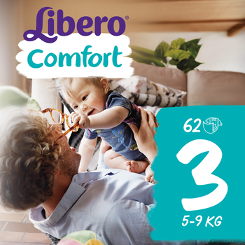 

Подгузники Libero Comfort 3 (5-9 кг), 62 шт.