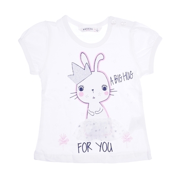 Комплект Breeze Зайчик, р.74, молочний (10257) - Pampik - 2