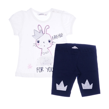 Комплект Breeze Зайчик, р.74, молочний (10257) - Pampik