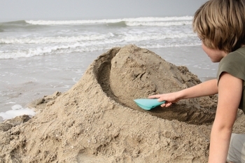 Набор для песочницы Quut Cuppi, желтый с бирюзовым (170648) - Pampik - 2