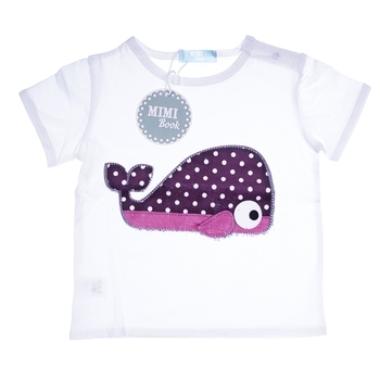 Комплект Mimi Book Кіт, р.80, білий з фіолетовим (К566/К582) - Pampik - 2