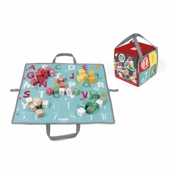 Кубики Janod Алфавіт і цифри, 40 шт. (J08077) - Pampik