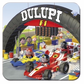 Набір пазлів Janod Автомобіль Габіна Формула 1, 4 шт. (J02884) - Pampik - 2
