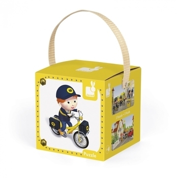 Набор пазлов Janod Велосипед Метта, 2 шт. (J02766) - Pampik - 5