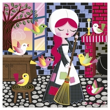 Набор для творчества Janod Скрейтч-карты Золушка (J07770) - Pampik - 5