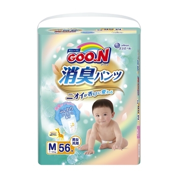 Підгузки-трусики Goo.N Aromagic Deo M (7-12 кг), 56 шт. - Pampik