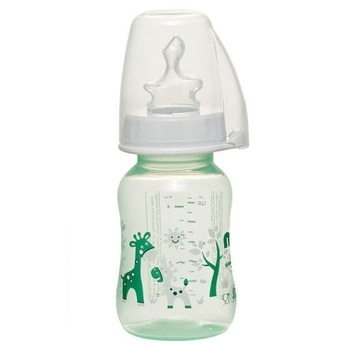 Пляшка для годування Nip PP, 125 мл, зелений (35034) - Pampik