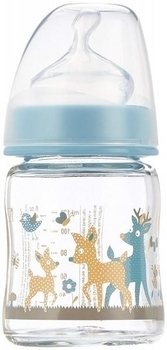 Пляшка скляна Nip Олені, 120 мл, блакитний (35065) - Pampik