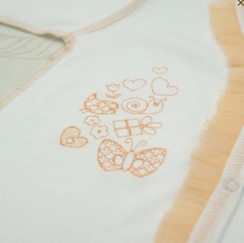 Комплект BetiS Равлик, інтерлок, р.50, персиковий з молочним (27078152) - Pampik - 2