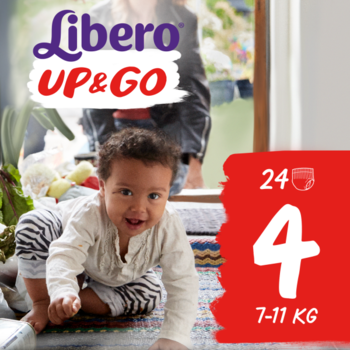 

Подгузники-трусики Libero Up&Go 4 (7-11 кг), 24 шт.